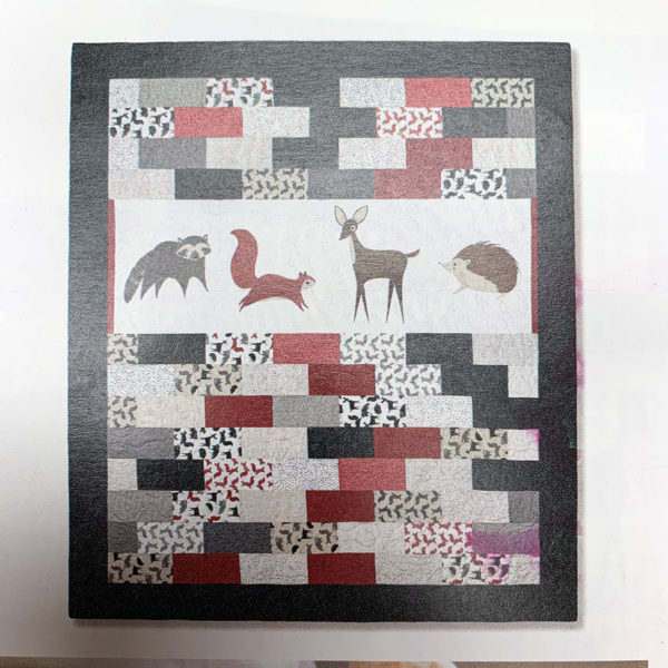 Bramble by Moda Quilt Kit with Large Animal Panel in Color