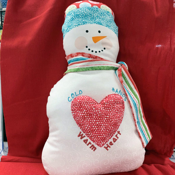 Hearty the Snowman Panel at Fabric City in Rapid City South Dakota