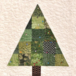 Patchwork Christmas Trees Table Runner Pattern and Kit